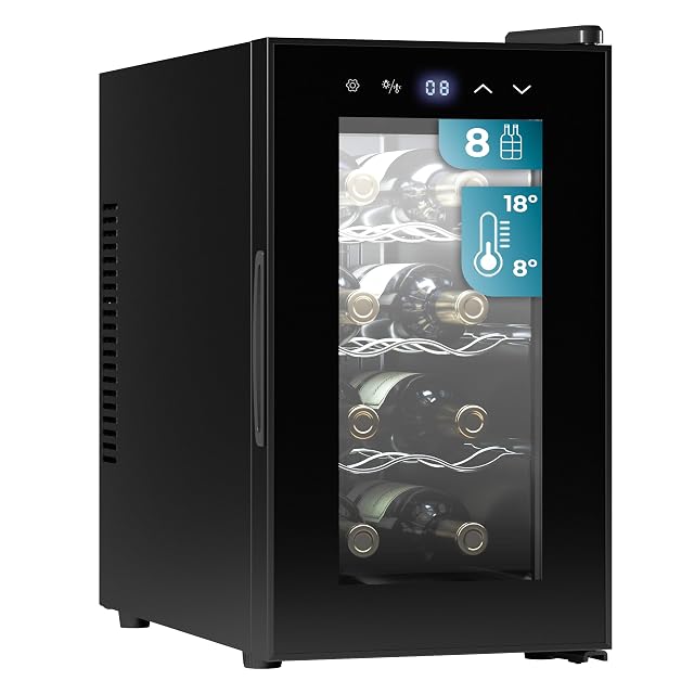 Vinoteca Cecotec Bolero Grandsommelier 830 CoolCrystal da 8 bottiglie